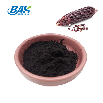 BAK Factory عمده فروشی آنتوسیانین 35٪ Zea Mays عصاره ذرت بنفش پودر بنفش تیره