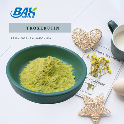 BAK تولید مکمل های تقویت کننده ایمنی Troxerutin پودر زرد CAS 7085-55-4 1.65g/Cm3