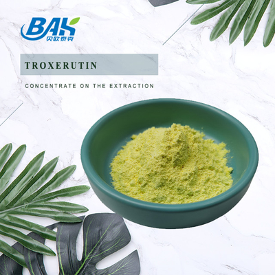 BAK تولید مکمل های تقویت کننده ایمنی Troxerutin پودر زرد CAS 7085-55-4 1.65g/Cm3