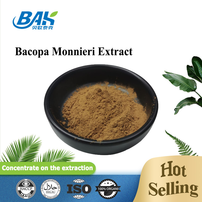 فروش داغ HPLC UV Bacopa Monnieri استخراج پودر قهوه ای زرد 100٪ عبور 80 میش