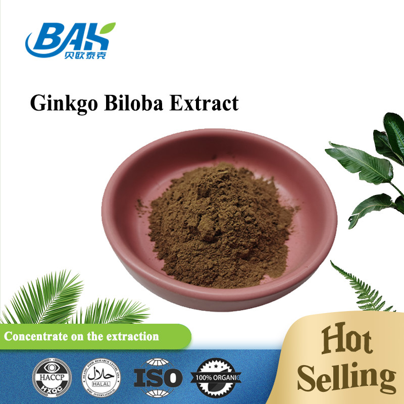 CAS 90045-36-6 عصاره جینکو بیلوبا فلاون گلیسیدها 24٪ ترپین لاکتوری 6٪